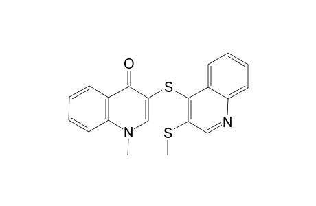 1-methyl-3-{[1,3-(methylthio)-4-quinolyl]thio}-4(1H)-quinolone