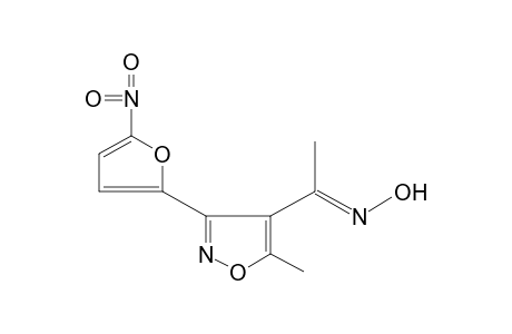 4-ACETYL-5-METHYL-3-(5-NITRO--2-FURYL)ISOXAZOLE, OXIME