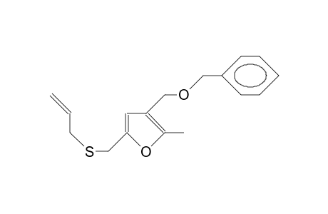 2-Allylthiomethyl-4-benzyloxymethyl-5-methyl-furan