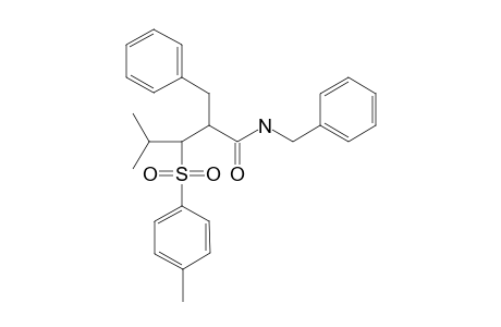 N,2-Dibenzyl-4-methyl-3-(p-tolylsulfonyl)pentamide