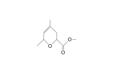 3,6-Dihydro-cis-4,6-dimethyl-2H-pyran-2-carboxylic acid, methyl ester