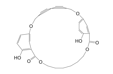 2,9,17,24-TETRAOXA-1,10-DIOXO-[10.8]-METACYCLOPHA-19,21-DIYNE-12,18-DIOL