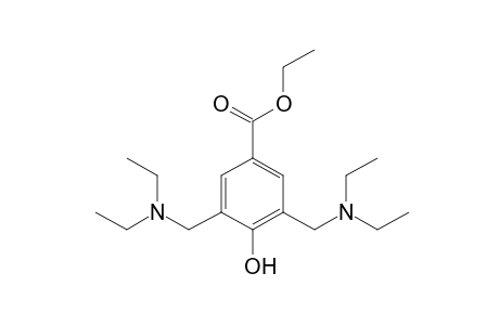 3,5-bis[(diethylamino)methyl]-4-hydroxybenzoic acid, ethyl ester