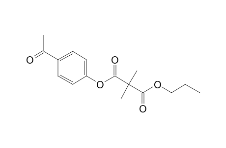 Dimethylmalonic acid, 4-acetylphenyl propyl ester