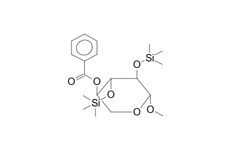 Methyl-4-O-benzoyl-2,3-bis-O-trimethylsilyl.beta.-D-xylopyranosid