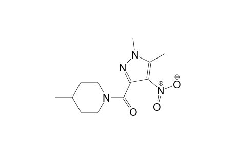 1-[(1,5-dimethyl-4-nitro-1H-pyrazol-3-yl)carbonyl]-4-methylpiperidine