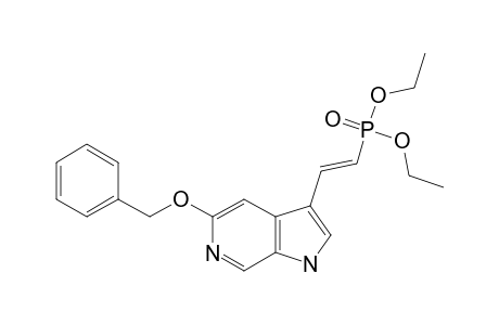 (E)-5-BENZYLOXY-3-(2-DIETHOXY-PHOSPHORYL-ETHENYL)-1H-PYRROLO-[2,3-C]-PYRIDINE