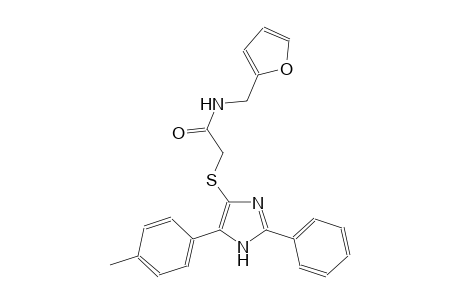acetamide, N-(2-furanylmethyl)-2-[[5-(4-methylphenyl)-2-phenyl-1H-imidazol-4-yl]thio]-