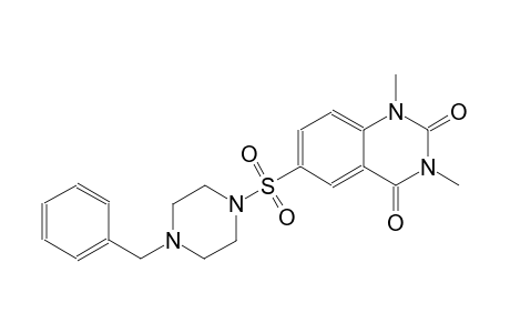 6-[(4-benzyl-1-piperazinyl)sulfonyl]-1,3-dimethyl-2,4(1H,3H)-quinazolinedione