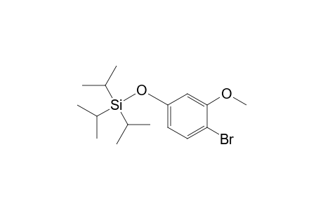 (4-bromanyl-3-methoxy-phenoxy)-tri(propan-2-yl)silane