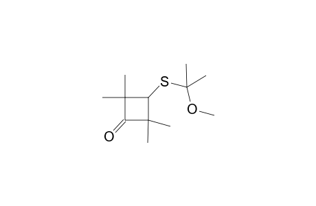 2,2,4,4-Tetramethyl-3-[(1'-methoxy-1'-methylethyl)sulfanyl]cyclobutanone