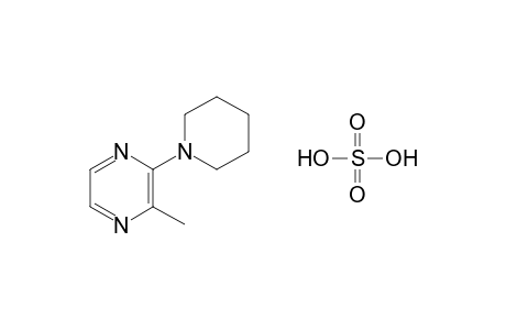 2-methyl-3-piperidinopyrazine, sulfate(1:1) (salt)