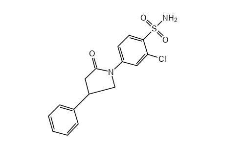 2-chloro-4-(2-oxo-4-phenyl-1-pyrrolidinyl)benzenesulfonamide