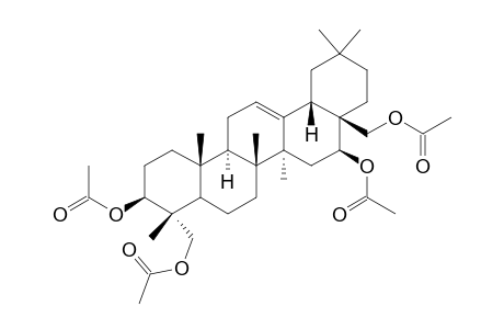 Olean-12-ene-3,16,23,28-tetrol, tetraacetate, (3.beta.,4.alpha.,16.beta.)-