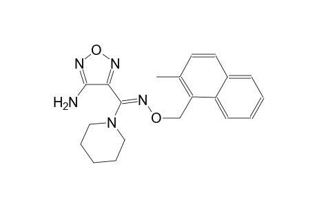 4-[(Z)-{[(2-methyl-1-naphthyl)methoxy]imino}(1-piperidinyl)methyl]-1,2,5-oxadiazol-3-amine