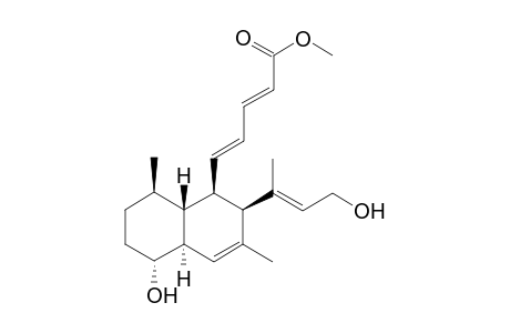 (2E,4E)-5-[(1R,2R,4aS,5R,8R,8aR)-5-hydroxy-2-[(E)-3-hydroxy-1-methyl-prop-1-enyl]-3,8-dimethyl-1,2,4a,5,6,7,8,8a-octahydronaphthalen-1-yl]penta-2,4-dienoic acid methyl ester