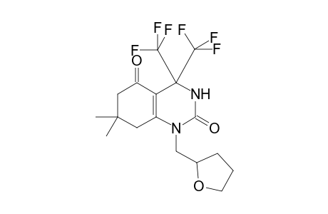 2,5(1H,3H)-Quinazolinedione, 4,6,7,8-tetrahydro-7,7-dimethyl-1-[(tetrahydro-2-furanyl)methyl]-4,4-bis(trifluoromethyl)-