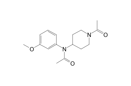 N-(3-Methoxyphenyl)-4-piperidinamine, N,N'-bis(acetyl)-