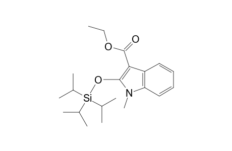 1-Methyl-2-tri(propan-2-yl)silyloxy-3-indolecarboxylic acid ethyl ester