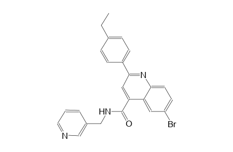 6-bromo-2-(4-ethylphenyl)-N-(3-pyridinylmethyl)-4-quinolinecarboxamide