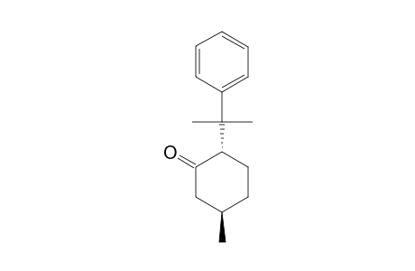 (2S,5R)-5-methyl-2-(2-phenylpropan-2-yl)cyclohexan-1-one