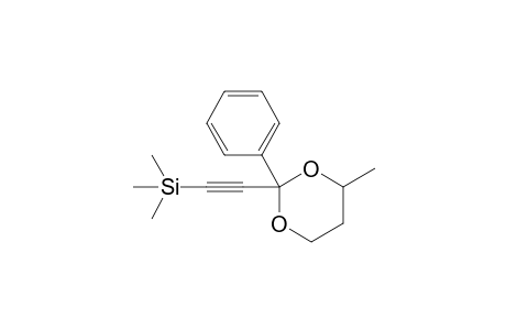 4-Methyl-2-phenyl-2-(2-trimethylsilylethynyl)-1,3-dioxane