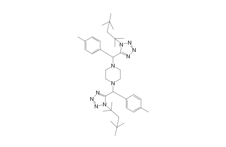 1,4-Bis((1-(2,4,4-trimethylpentan-2-yl)-1H-tetrazol-5-yl)(p-tolyl) methyl)piperazine