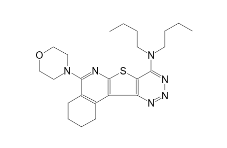 N,N-dibutyl-5-(4-morpholinyl)-1,2,3,4-tetrahydro[1,2,3]triazino[4',5':4,5]thieno[2,3-c]isoquinolin-8-amine