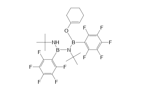 Boranediamine, N-[(1-cyclohexen-1-yloxy)(pentafluorophenyl)boryl]-N,N'-bis(1,1-dimethylethyl)-1-(pentafluorophenyl)-