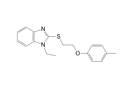 1-Ethyl-2-(2-p-tolyloxy-ethylsulfanyl)-1H-benzoimidazole