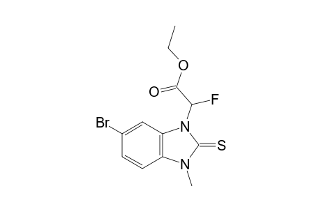 Ethyl 2-(6-bromo-3-methyl-2-thioxo-2,3-dihydro-1H-benzo[d]imidazol-1-yl)-2-fluoroacetate