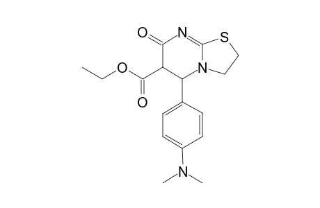 4'-dimethylamino-7-oxo-2,3,5,6-tetrahydro-7H-thiazolo[3,2-a]pyrimidine-6-ethylcarboxylate