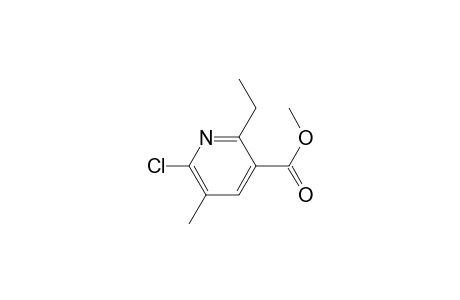 6-Chloro-2-ethyl-5-methyl-3-pyridinecarboxylic acid methyl ester