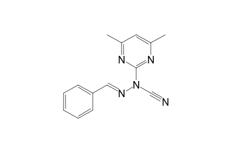 1-(4',6'-Dimethylpyrimidin-2'-yl)-2-(phenylmethylene)-hydrazine-1-carbonitrile