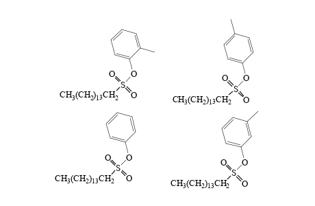 PHENOL- AND CRESOL-PENTADECANESULFONATES