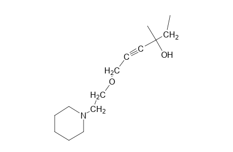 3-Methyl-6-(2-piperidinoethoxy)-4-hexyn-3-ol