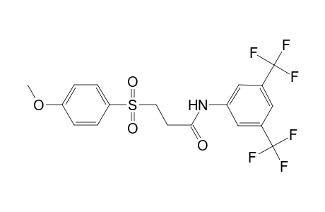 propanamide, N-[3,5-bis(trifluoromethyl)phenyl]-3-[(4-methoxyphenyl)sulfonyl]-