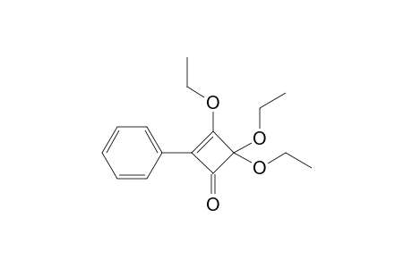 3,4,4-Triethoxy-2-phenyl-2-cyclobutenone