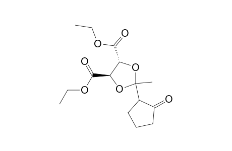 Diethyl (4R)-trans-2-methyl-2-(oxocyclopentyl)-1,3-dioxolane-4,5-dicarboxylate