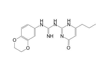 N-(2,3-dihydro-1,4-benzodioxin-6-yl)-N'-(4-oxo-6-propyl-1,4-dihydro-2-pyrimidinyl)guanidine