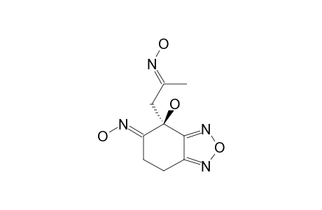 4-HYDROXY-4-(2-HYDROXIMINOPROPYL)-5-HYDROXIMINO-4,5,6,7-TETRAHYDRO-2.1.3-BENZOXADIAZOLE