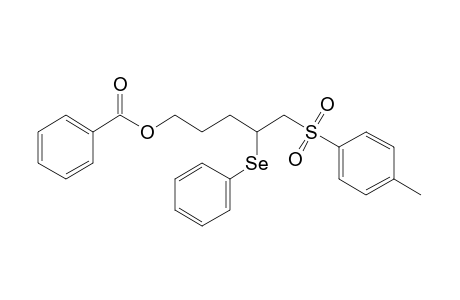 4-Phenylseleno-5-(p-toluenesulfonyl)pentyl benzoate