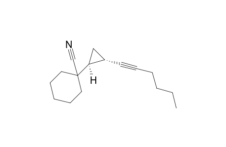 1-[(1S,2S)-2-hex-1-ynylcyclopropyl]cyclohexanecarbonitrile