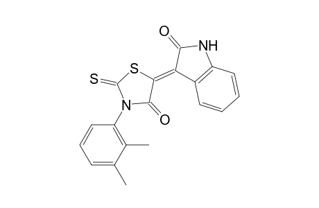 (3Z)-3-[3-(2,3-dimethylphenyl)-4-oxo-2-thioxo-1,3-thiazolidin-5-ylidene]-1,3-dihydro-2H-indol-2-one