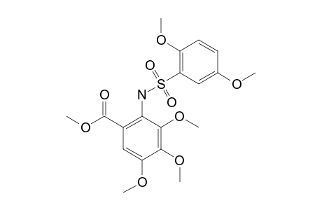 N-[(2,5-dimethoxyphenyl)sulfonyl]-3,4,5-trimethoxyanthranilic acid, methyl ester