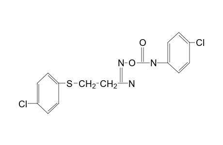 O-[(p-chlorophenyl)carbamoyl]-3-[(p-chlorophenyl)thio]propionamidoxime