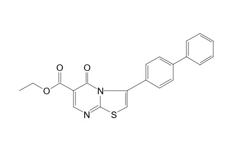 3-(4-BIPHENYLYL)-5-OXO-5H-THIAZOLO[3,2-a]PYRIMIDINE-6-CARBOXYLIC ACID, ETHYL ESTER