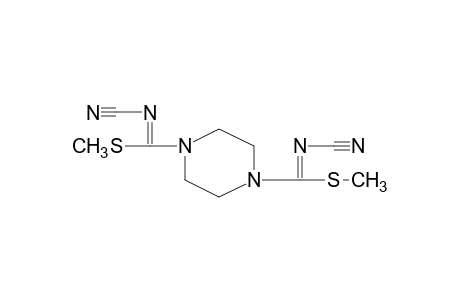 N,N'-DICYANODITHIO-1,4-PIPERAZINEDICARBIMIDIC ACID, DIMETHYL ESTER