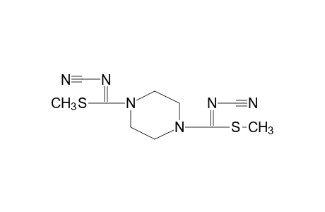 N,N'-DICYANODITHIO-1,4-PIPERAZINEDICARBIMIDIC ACID, DIMETHYL ESTER