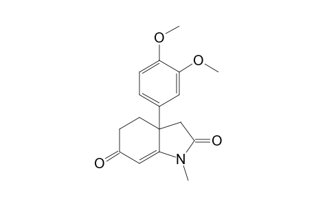 3a-(3,4-dimethoxyphenyl)-1-methyl-3a,4,5,6-tetrahydro-2,6-indolinedione